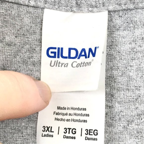 Gildan Women's Ultra Cotton Activewear SRL Graphic Tee Yeah You T-Shirt Gray 3XL - Picture 3 of 8